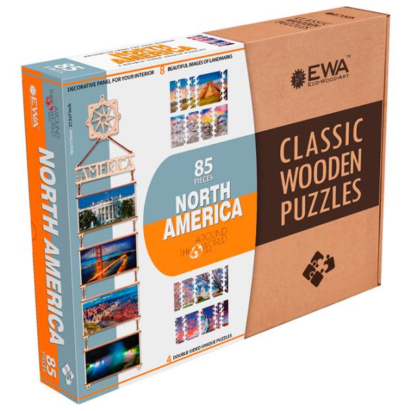 Puzzle 2D Ewa Toys North America 8+/ Numărul de piese: 85 photo 3 Puzzle 2D Ewa Toys North America 8+/ Numărul de piese: 85 photo 3