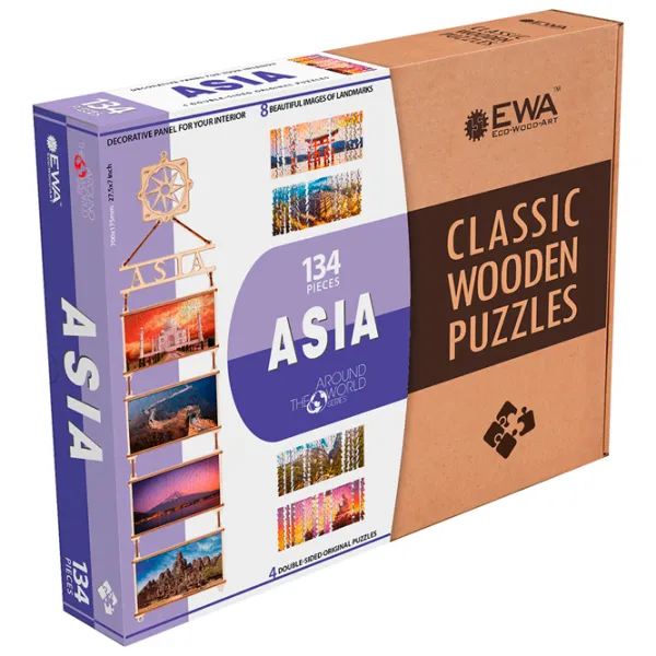 Puzzle 2D Ewa Toys Asia 8+/ Numărul de piese: 134 photo 3 Puzzle 2D Ewa Toys Asia 8+/ Numărul de piese: 134 photo 3