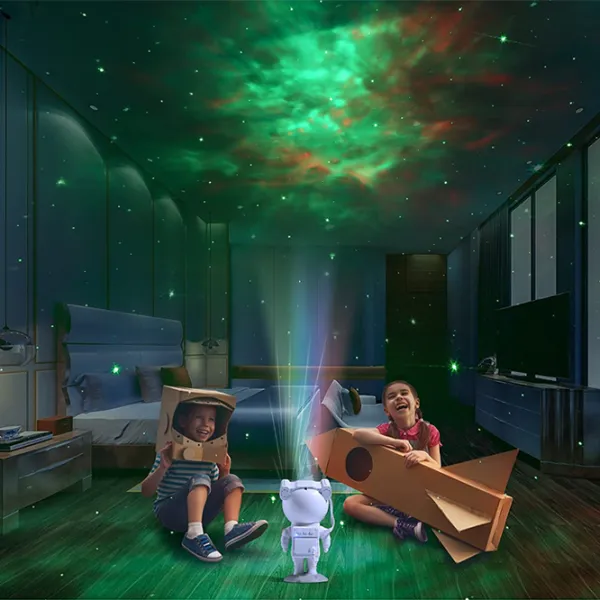 Проектор звезд Starry Sky Astronaut Galaxy Черный Белый photo 10
