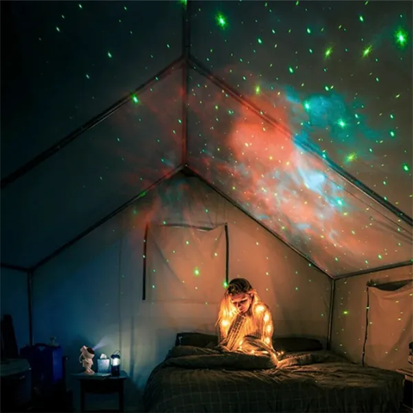 Проектор звезд Starry Sky Astronaut Galaxy Черный Белый photo 12