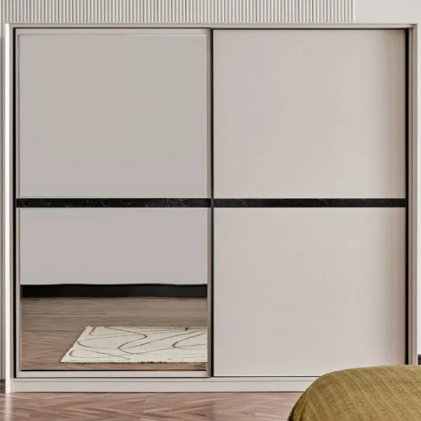 Шкаф Раздвижной Dogtas Arora 210 x 70.7см x 220.5 / ЛДСП / Серый photo 2