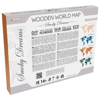 Пазл 2D Ewa Toys World Map S Smoky Dreams 15+/ Количество деталей: 114 photo 3