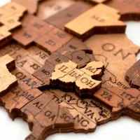 Puzzle 2D Ewa Toys World Map S Choco World 14+/ Numărul de piese: 114 photo 2