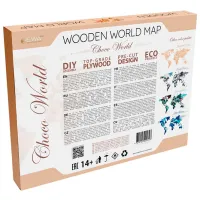 Puzzle 2D Ewa Toys World Map S Choco World 14+/ Numărul de piese: 114 photo 5
