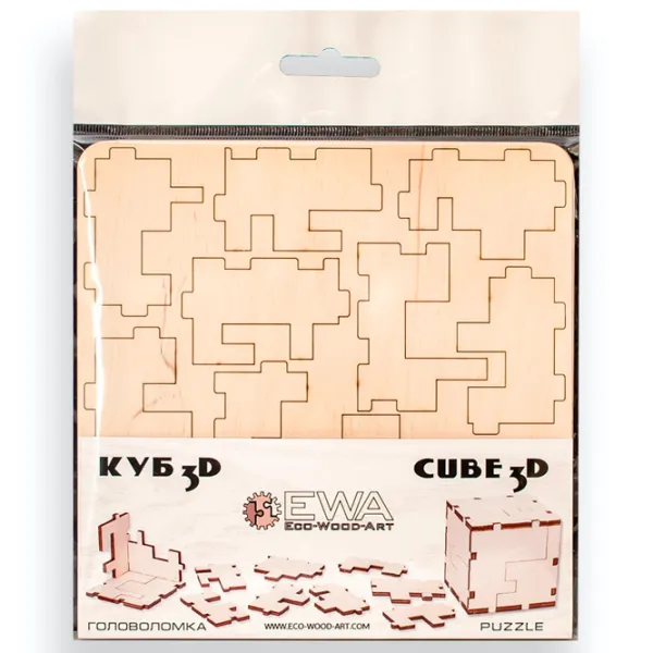 Пазл 3D Ewa Toys Cube 14+/ Количество деталей: 12 photo 3