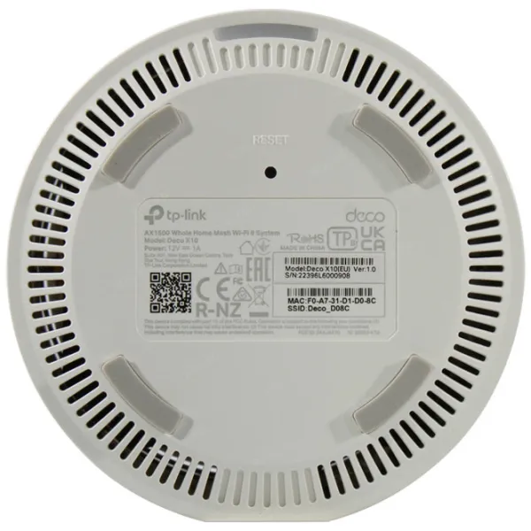Wi-Fi Роутер TP-Link Deco X10 (2-pack) 300 Мбит/ с/ 1201 Мбит/ с/ Белый photo 4