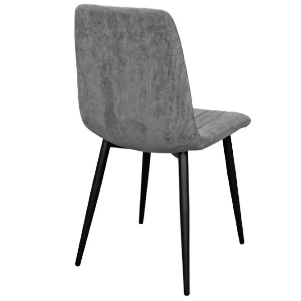 Scaun de bucătărie DecoPrim DC-90 Velvet/ Dark Gray Black photo 4 Scaun de bucătărie DecoPrim DC-90 Velvet/ Dark Gray Black photo 4