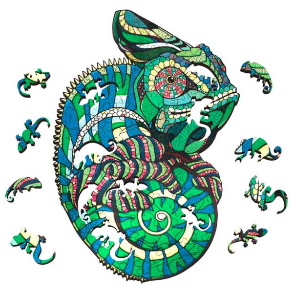 Puzzle 2D Ewa Toys Chameleon S 8+/ Numărul de piese: 80 photo 2