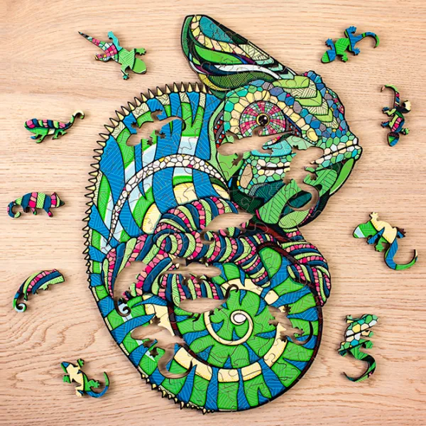 Puzzle 2D Ewa Toys Chameleon S 8+/ Numărul de piese: 80 photo 3