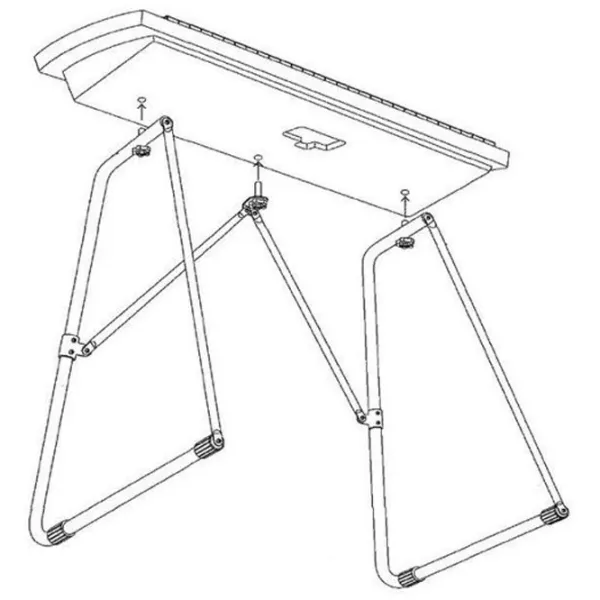 Stativ pentru sintetizator Yamaha L-2C Metal/ Black photo 4