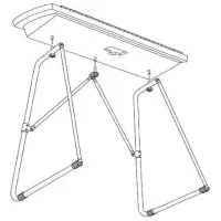 Стойка для синтезатора Yamaha L-2C Металл/ Черный photo 4