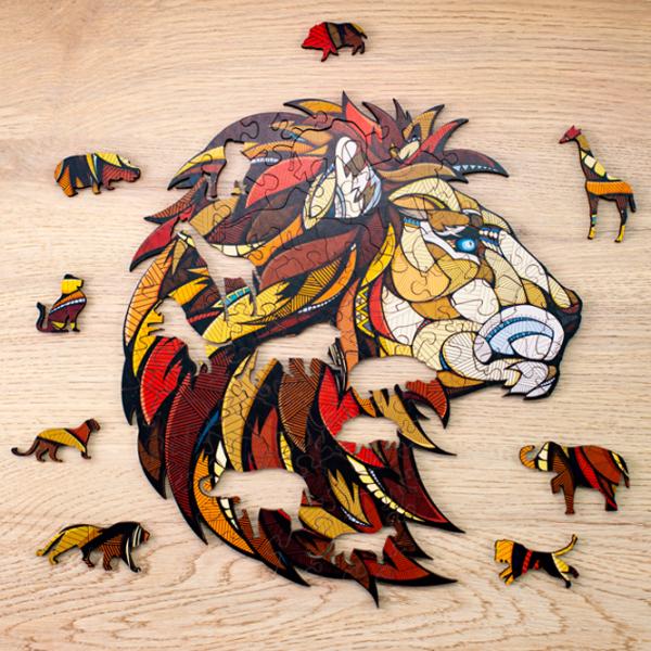 Пазл 2D Ewa Toys Lion S 8+/ Количество деталей: 80 photo 2
