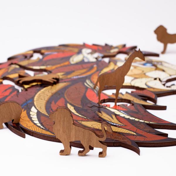 Пазл 2D Ewa Toys Lion S 8+/ Количество деталей: 80 photo 4