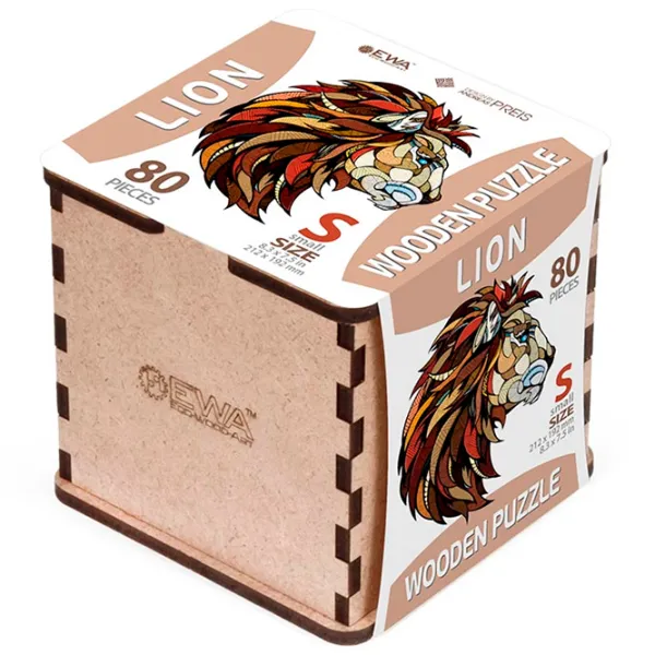 Пазл 2D Ewa Toys Lion S 8+/ Количество деталей: 80 photo 6