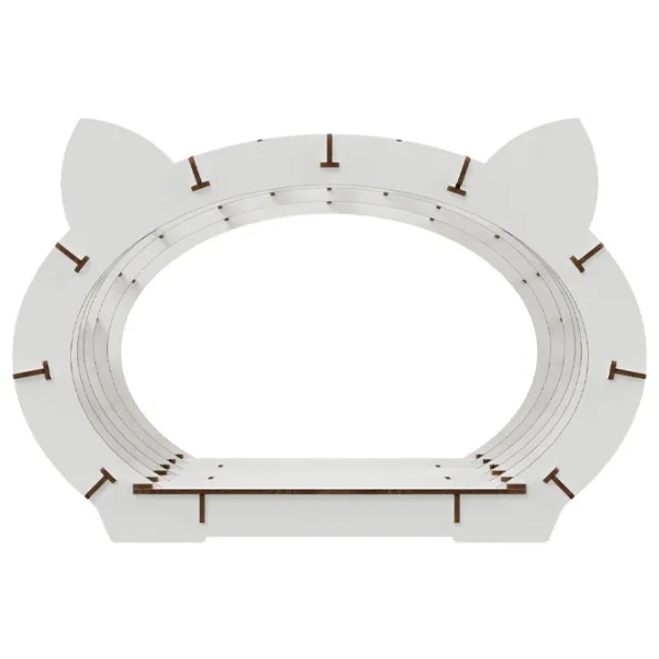 Когтеточка для кошек Ewa Toys Cat’s House Домик/ Напольная/ Белый photo 2
