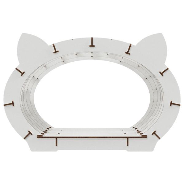 Когтеточка для кошек Ewa Toys Cat’s House Домик/ Напольная/ Белый photo 2