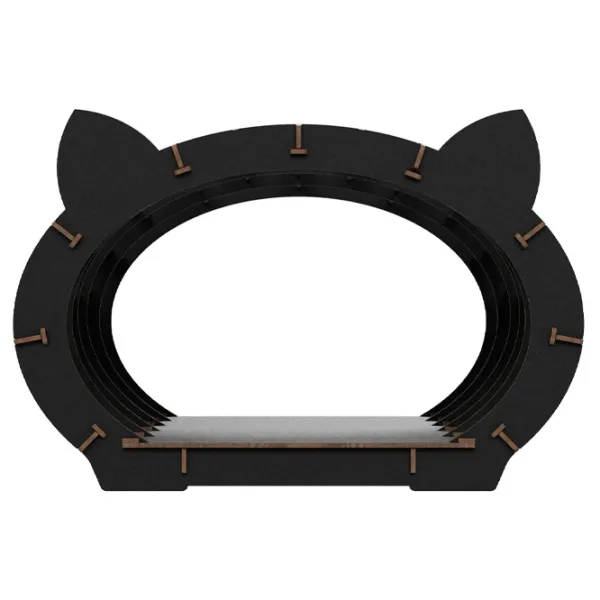 Когтеточка для кошек Ewa Toys Cat’s House Домик/ Напольная/ Черный photo 2