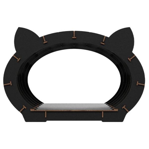 Когтеточка для кошек Ewa Toys Cat’s House Домик/ Напольная/ Черный photo 2