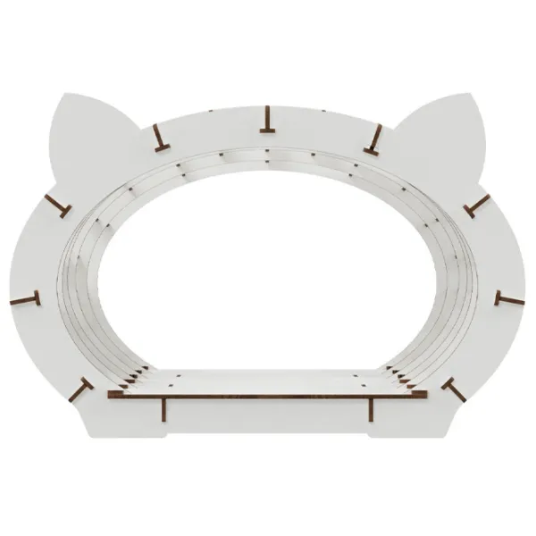 Когтеточка для кошек Ewa Toys Cat’s House Домик/ Напольная/ Белый photo 2
