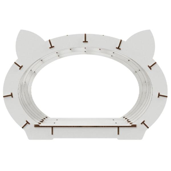Когтеточка для кошек Ewa Toys Cat’s House Домик/ Напольная/ Белый photo 2