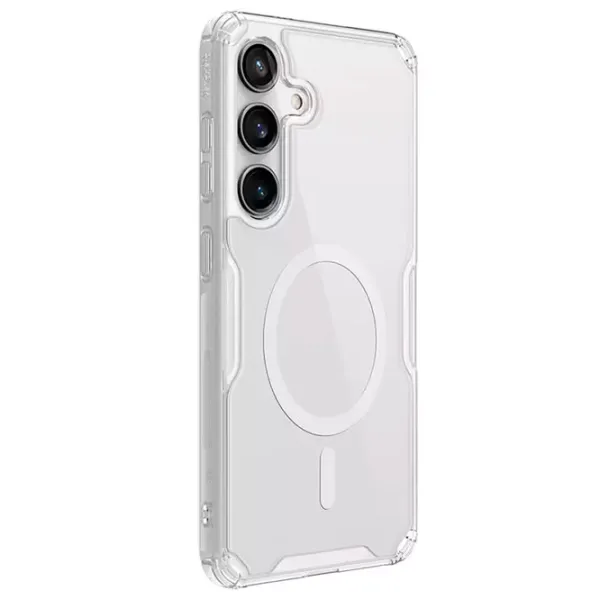 Husă pentru smartphone Samsung Galaxy S24 Nillkin/ MagSafe Back/ PC/ Transparent White photo 3 Husă pentru smartphone Samsung Galaxy S24 Nillkin/ MagSafe Back/ PC/ Transparent White photo 3