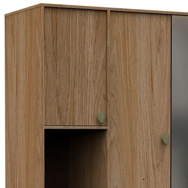 Шкаф Линейный Dogtas Greta 135 x 61см x 210 / ДСП / Коричневый  photo 3