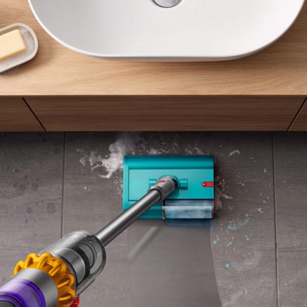 Вертикальный пылесос Dyson V15s Detect Dry and Web Submarine / Nikel Желтый photo 8