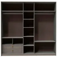 Шкаф Линейный Dogtas Hector 224 x 61см x 220 / ЛДСП / Дуб антрацит photo 2