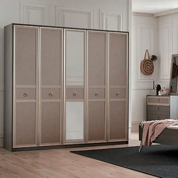 Шкаф Линейный Dogtas Hector 224 x 61см x 220 / ЛДСП / Дуб антрацит photo 3