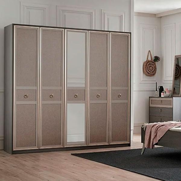 Шкаф Линейный Dogtas Hector 224 x 61см x 220 / ЛДСП / Дуб антрацит photo 3