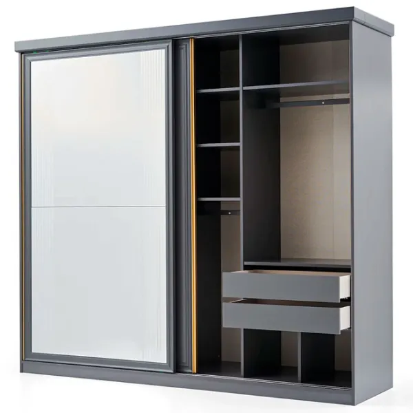 Dulap Glisant Dogtas Lorenta 244 x 69 x 225 / PAL / Antracite photo 2