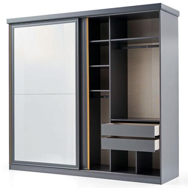 Dulap Glisant Dogtas Lorenta 244 x 69 x 225 / PAL / Antracite photo 2