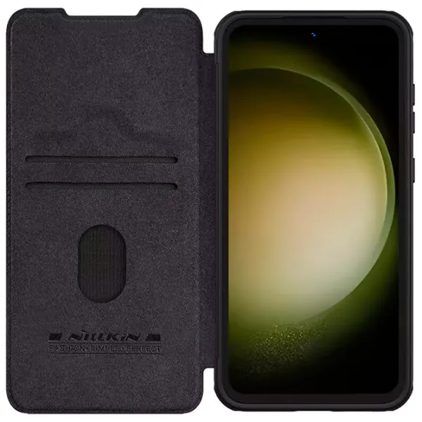 Husă pentru smartphone Samsung Galaxy S23 FE Nillkin/ Flip Cover/ Piele/ Black photo 3 Husă pentru smartphone Samsung Galaxy S23 FE Nillkin/ Flip Cover/ Piele/ Black photo 3