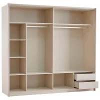 Шкаф Раздвижной Dogtas Milena 243 x 69.1см x 219.7 / ДСП / Бежевый photo 3