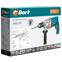 Mașină de găurit Bort BSM-1100 1100 W / 3000 rot/min photo 2