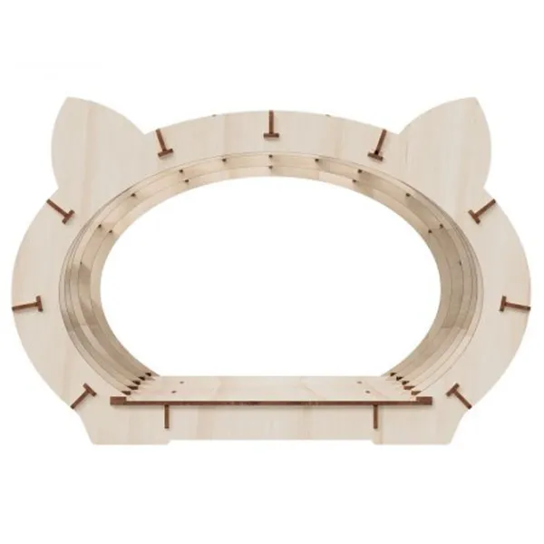 Когтеточка для кошек Ewa Toys Cat’s House Домик/ Напольная/ Wood photo 2