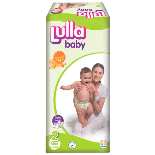 Scutece pentru copii Lulla Baby Mini 2 3 - 6 kg/ 74 buc. photo 2 Scutece pentru copii Lulla Baby Mini 2 3 - 6 kg/ 74 buc. photo 2