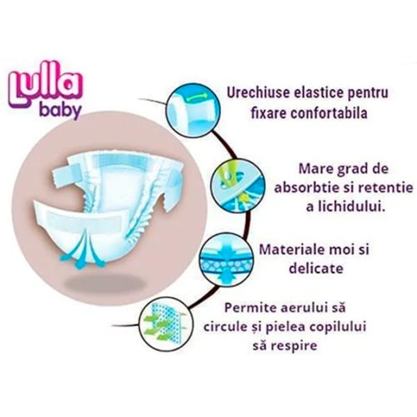 Scutece pentru copii Lulla Baby Midi 3 4 - 9 kg/ 9 buc. photo 2