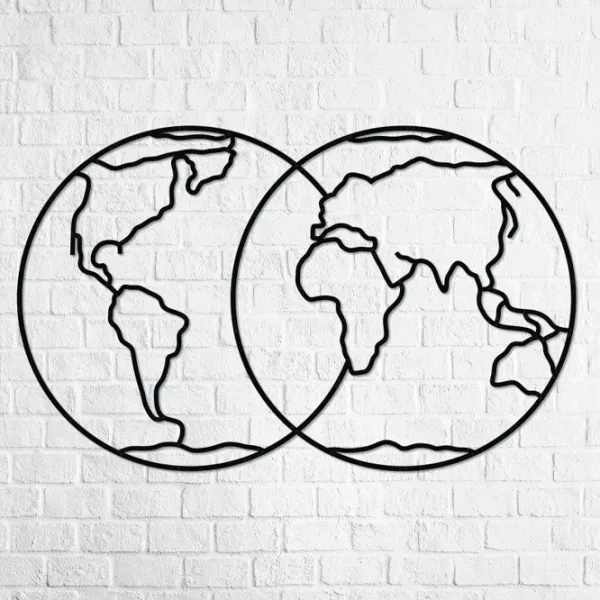 Puzzle 3D Ewa Toys Hemispheres of Earth 14+/ Numărul de piese: 90 photo 2