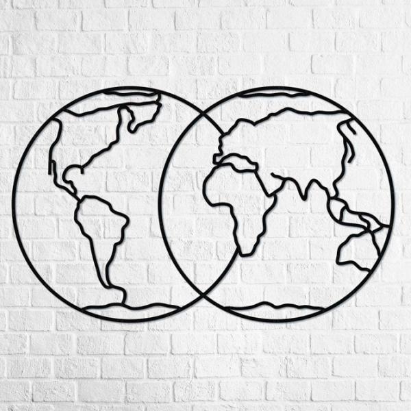 Puzzle 3D Ewa Toys Hemispheres of Earth 14+/ Numărul de piese: 90 photo 2