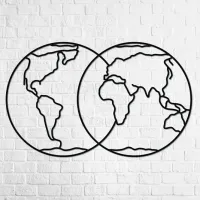 Пазл 3D Ewa Toys Hemispheres of Earth 14+/ Количество деталей: 90 photo 2