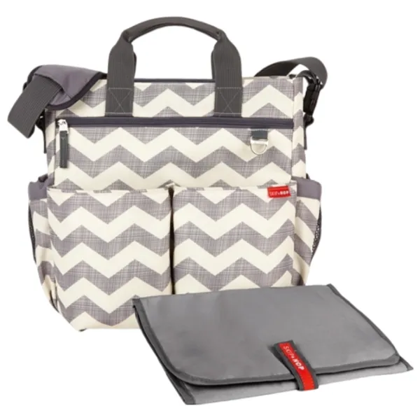 Geantă pentru mămici Skip Hop Duo Signature Chevron Gray photo 2