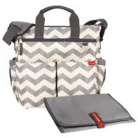 Geantă pentru mămici Skip Hop Duo Signature Chevron Gray photo 2