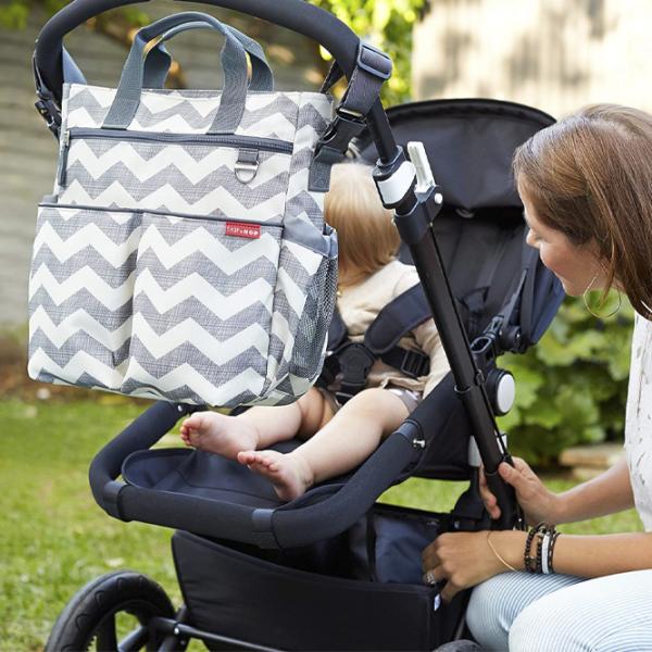 Geantă pentru mămici Skip Hop Duo Signature Chevron Gray photo 3