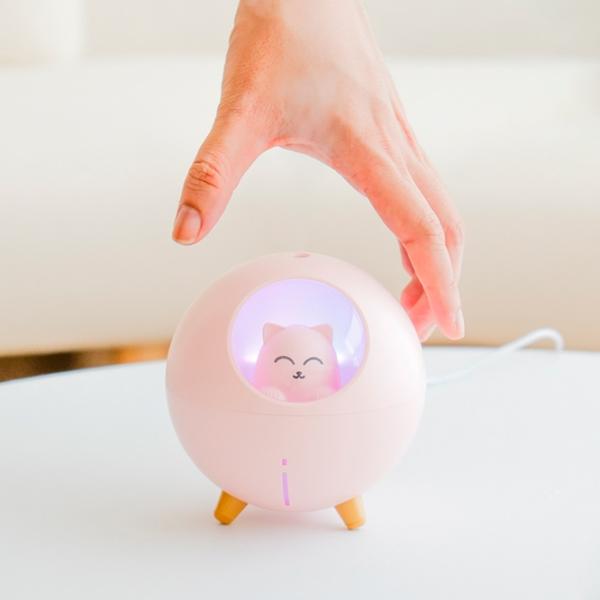 Umidificator de aer Cute Cat WT-TX5 Cu aburi/ Pink photo 3