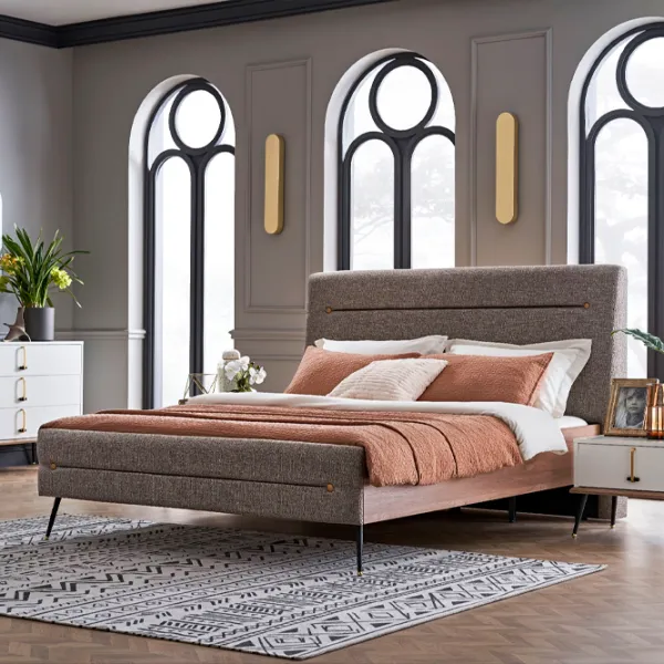 Кровать Dogtas Larina 160 x 200 см/ ЛДСП/ Коричневый photo 4