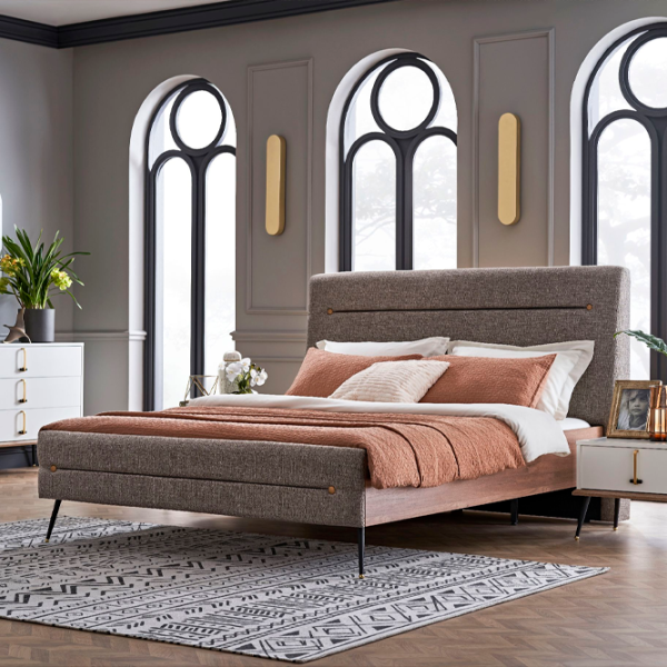 Кровать Dogtas Larina 160 x 200 см/ ЛДСП/ Коричневый photo 4