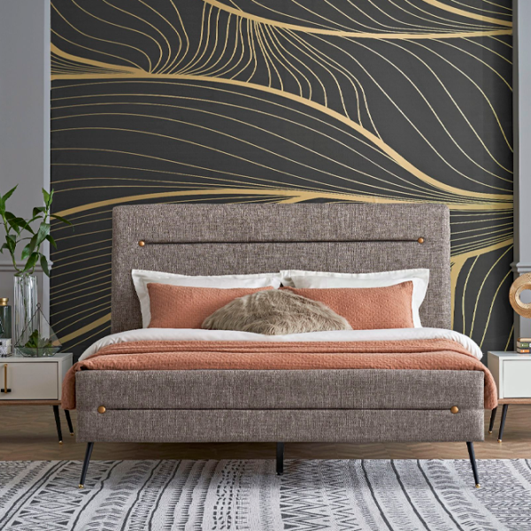 Кровать Dogtas Larina 160 x 200 см/ ЛДСП/ Коричневый photo 5