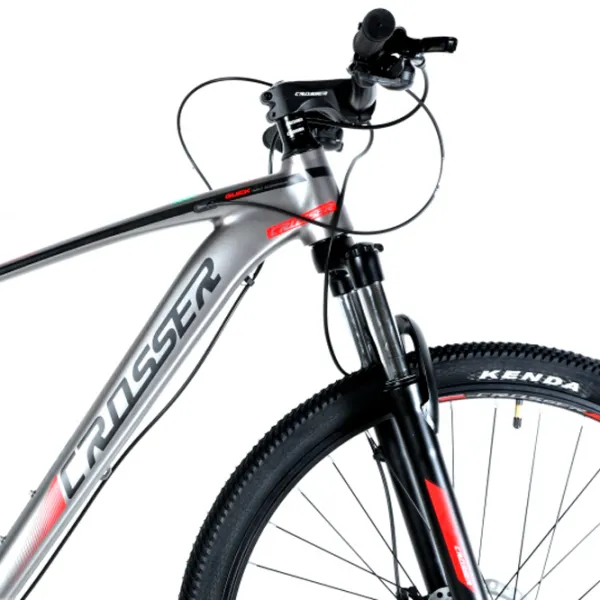 Bicicletă Crosser QUICK 29" 17.5" Aluminiu/ Gray Red photo 4
