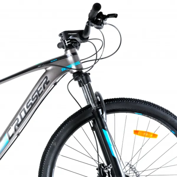 Велосипед Crosser QUICK 29" 17.5" Алюминий/ Серый Синий photo 4 Велосипед Crosser QUICK 29" 17.5" Алюминий/ Серый Синий photo 4